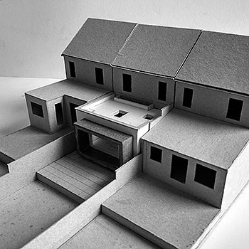 1 to 100 scale model of proposed rear extension to a terraced property in london